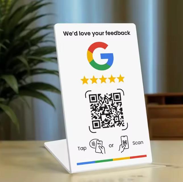 Tarjeta NFC Reseñas Sobremesa